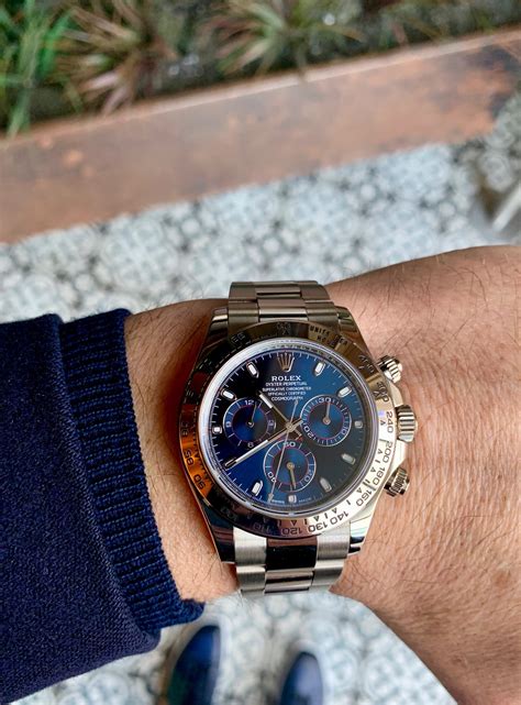 white gold blue dial daytona